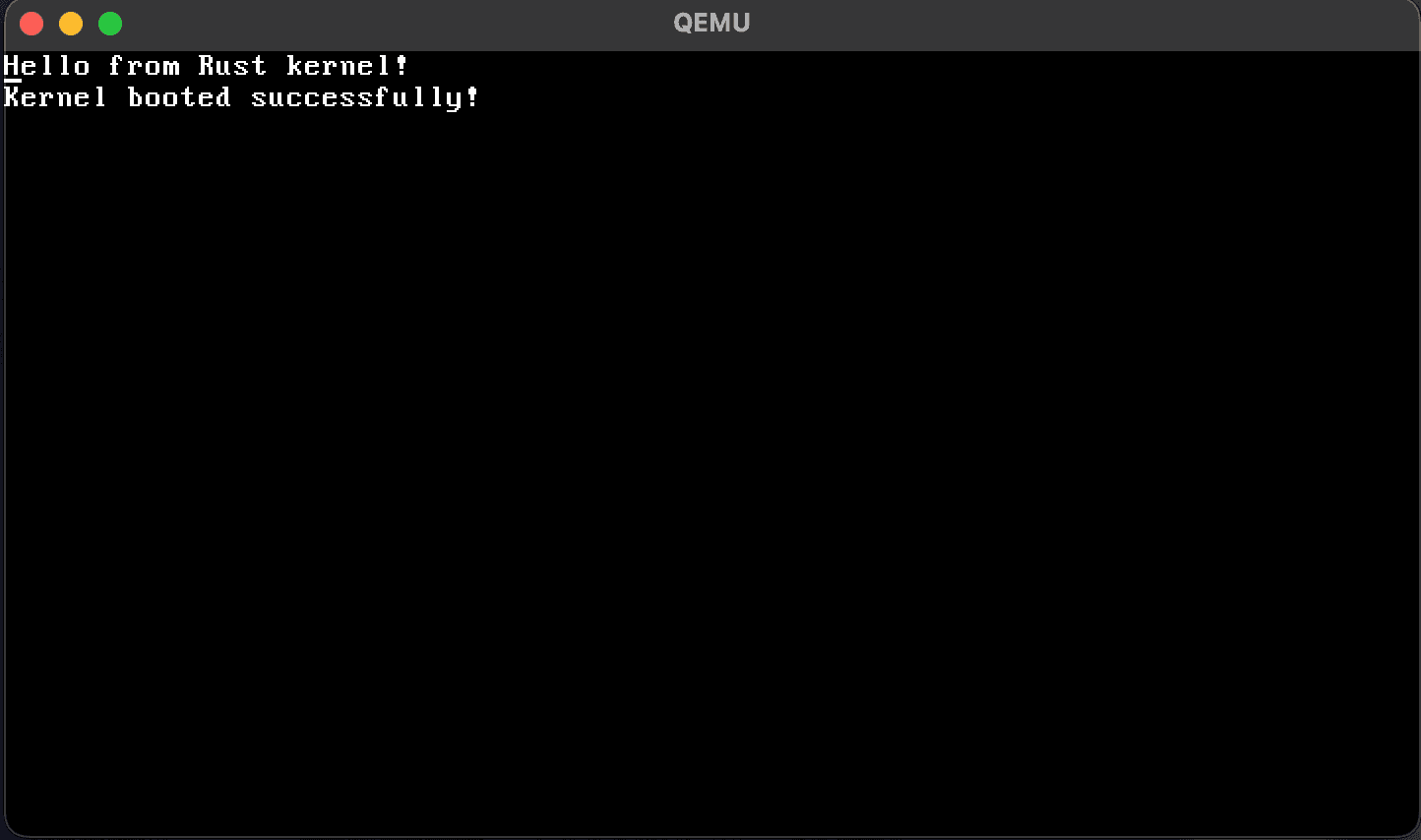 Rust x86-64 Kernel