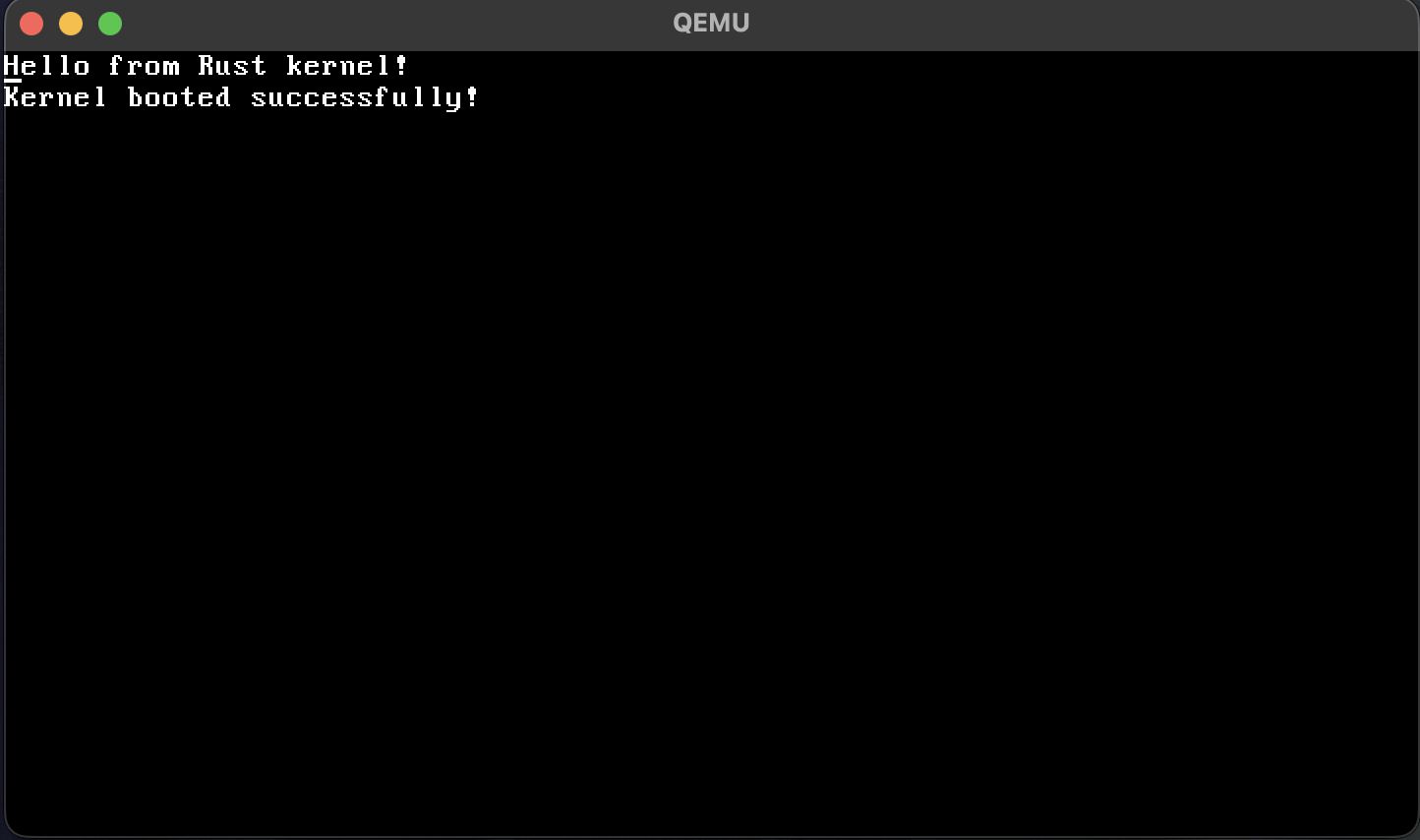 Rust x86 Kernel